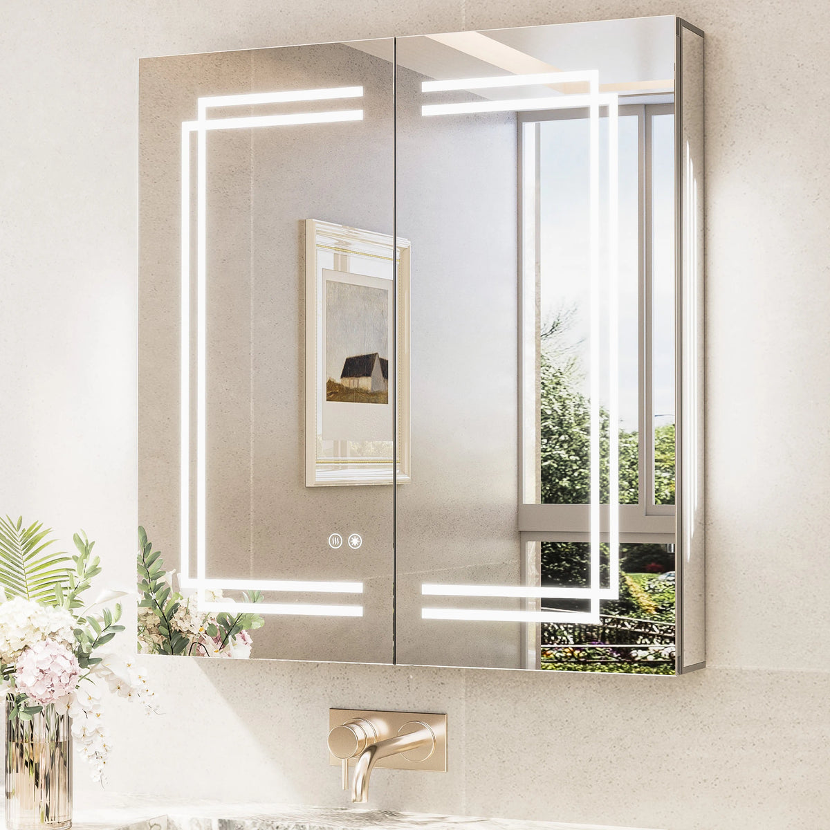 Trio-Lit LED Medicine Cabinet