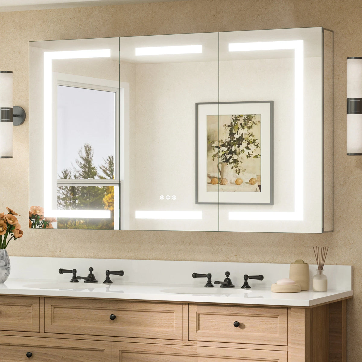 Dual-Lit LED Medicine Cabinet
