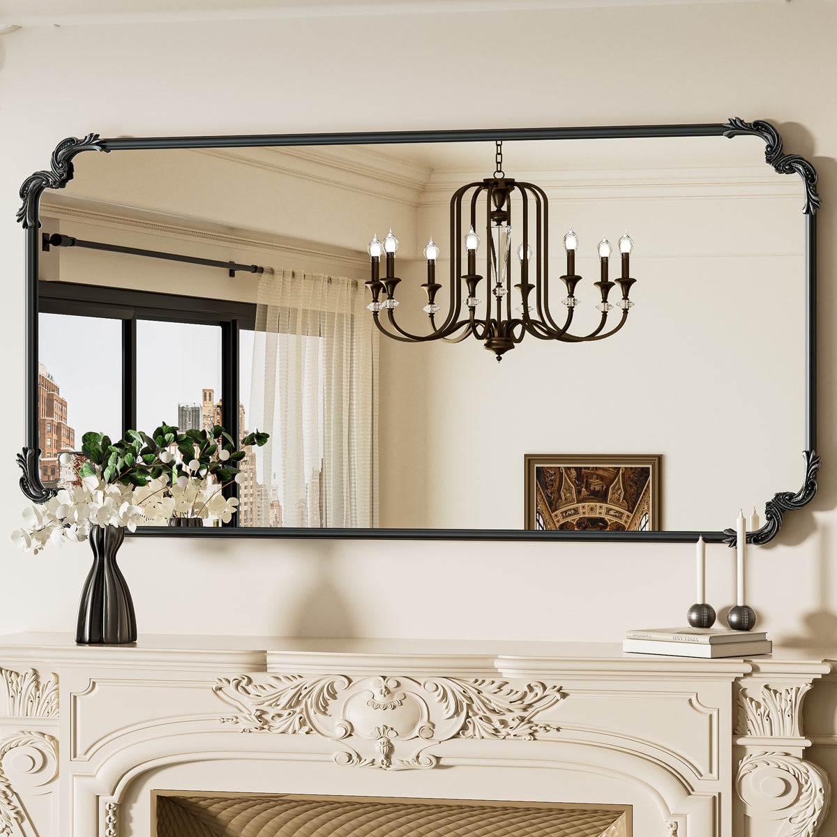 Framed Decorative Wall Mirror