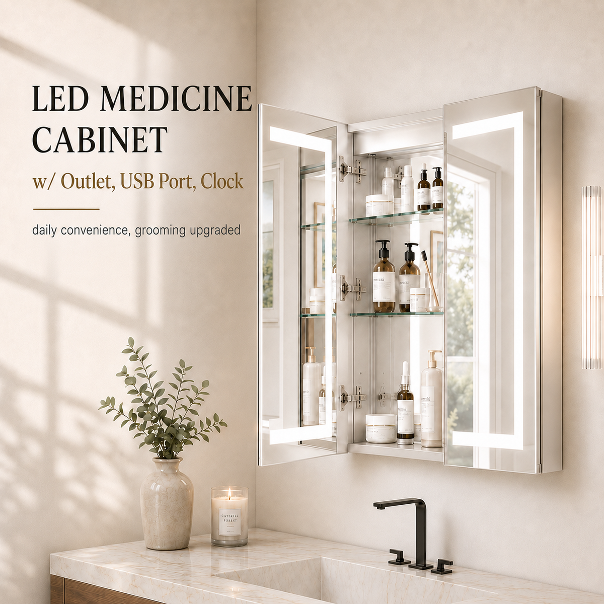 The Best Lighted Bathroom Medicine Cabinets in California
