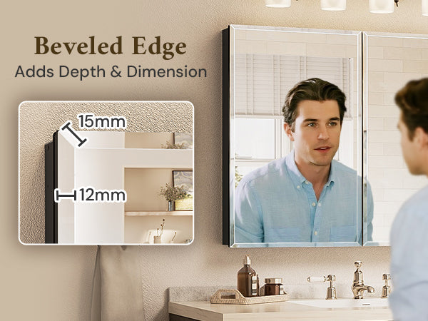Large Medicine Cabinets with Mirrors: The Perfect Solution for Double Vanities