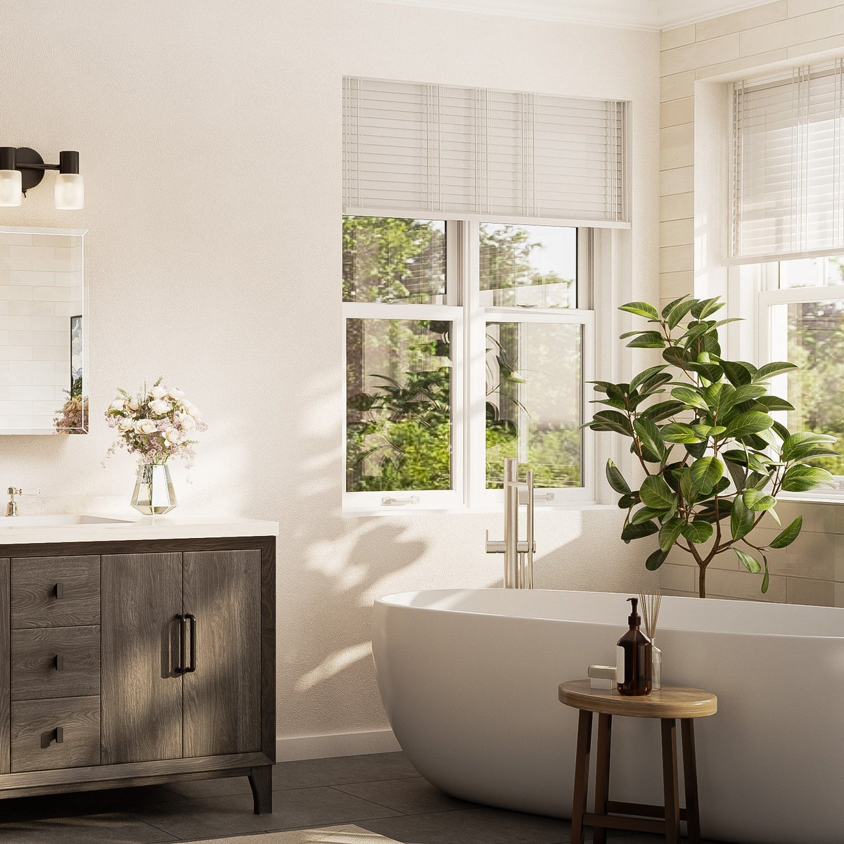 42-inch Vanity: Recommended Medicine Cabinet Width: 32–36 inches