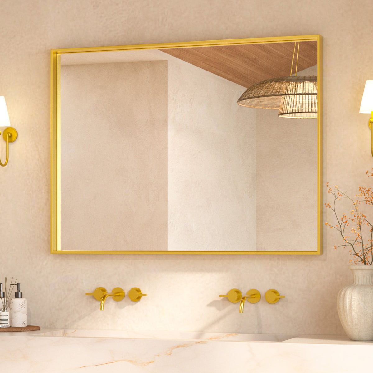 Bathroom mirror White