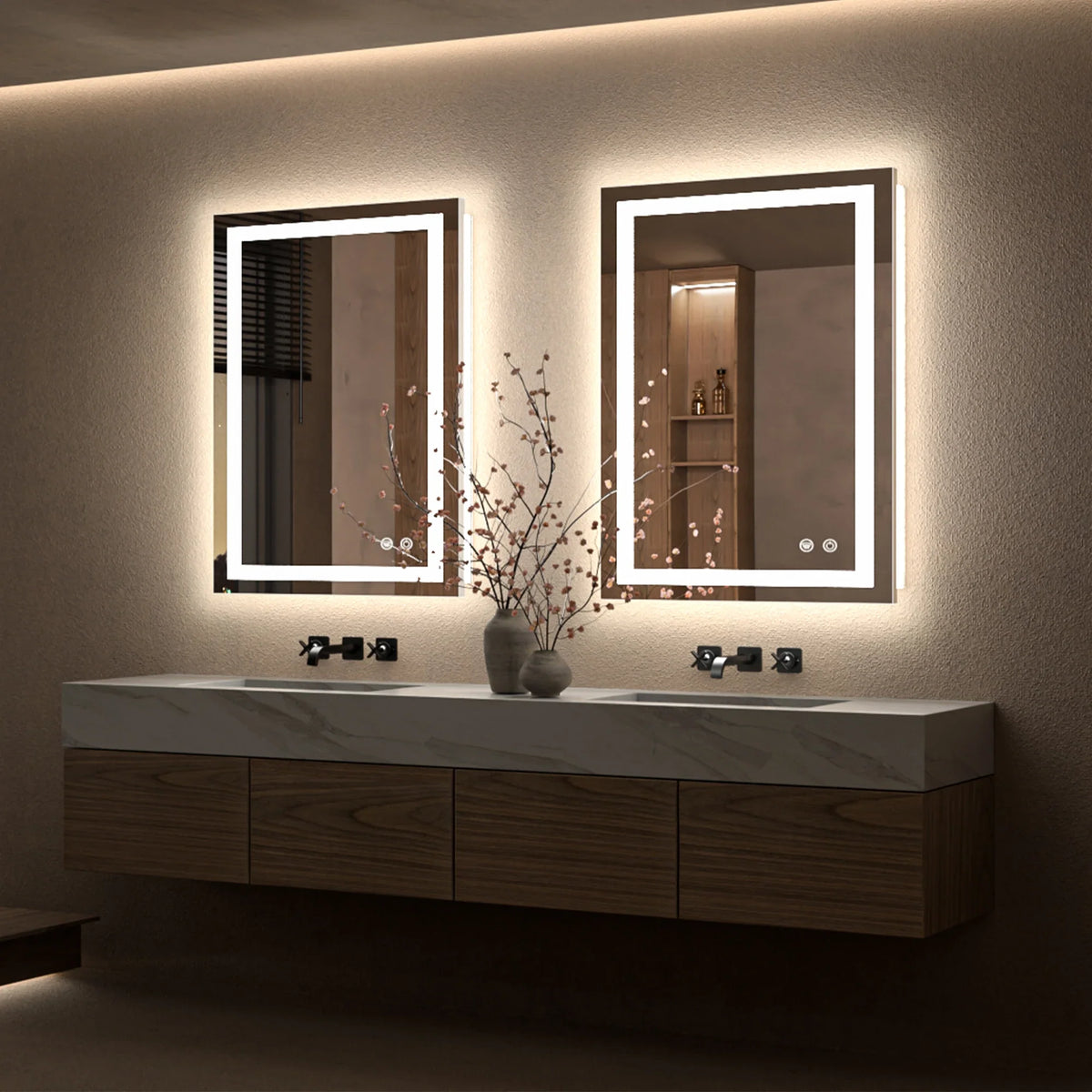 Front & Backlit Mirror