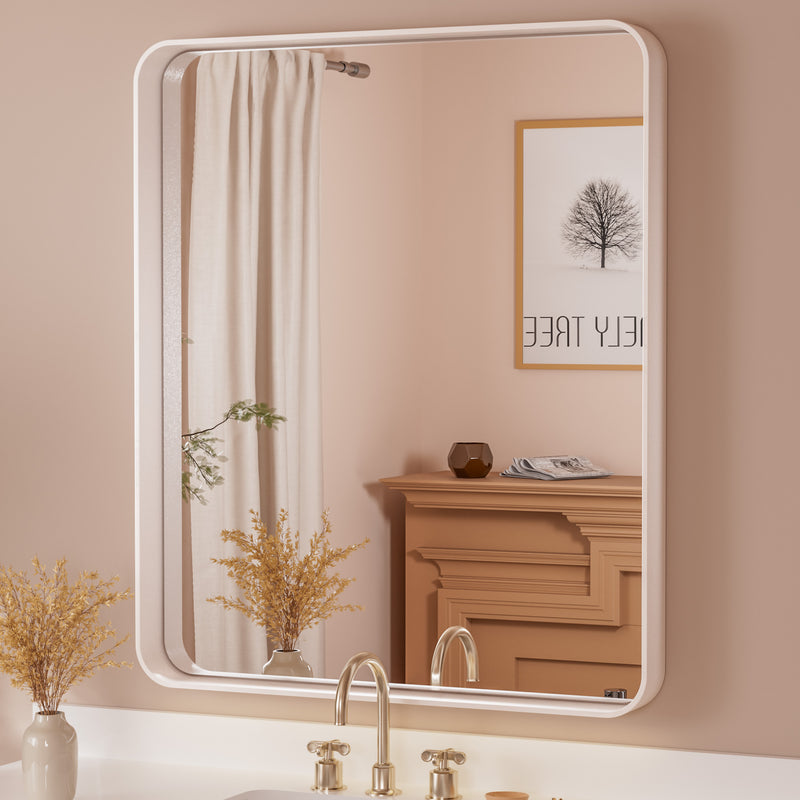 TETOTE Rectangle Metal Frame Wall Decorative Mirror