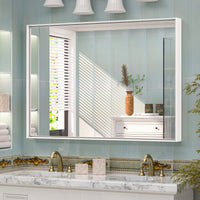 TETOTE Square Square Corner Bathroom Mirror