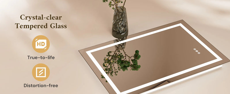 Tempered HD glass with shatter-proof film