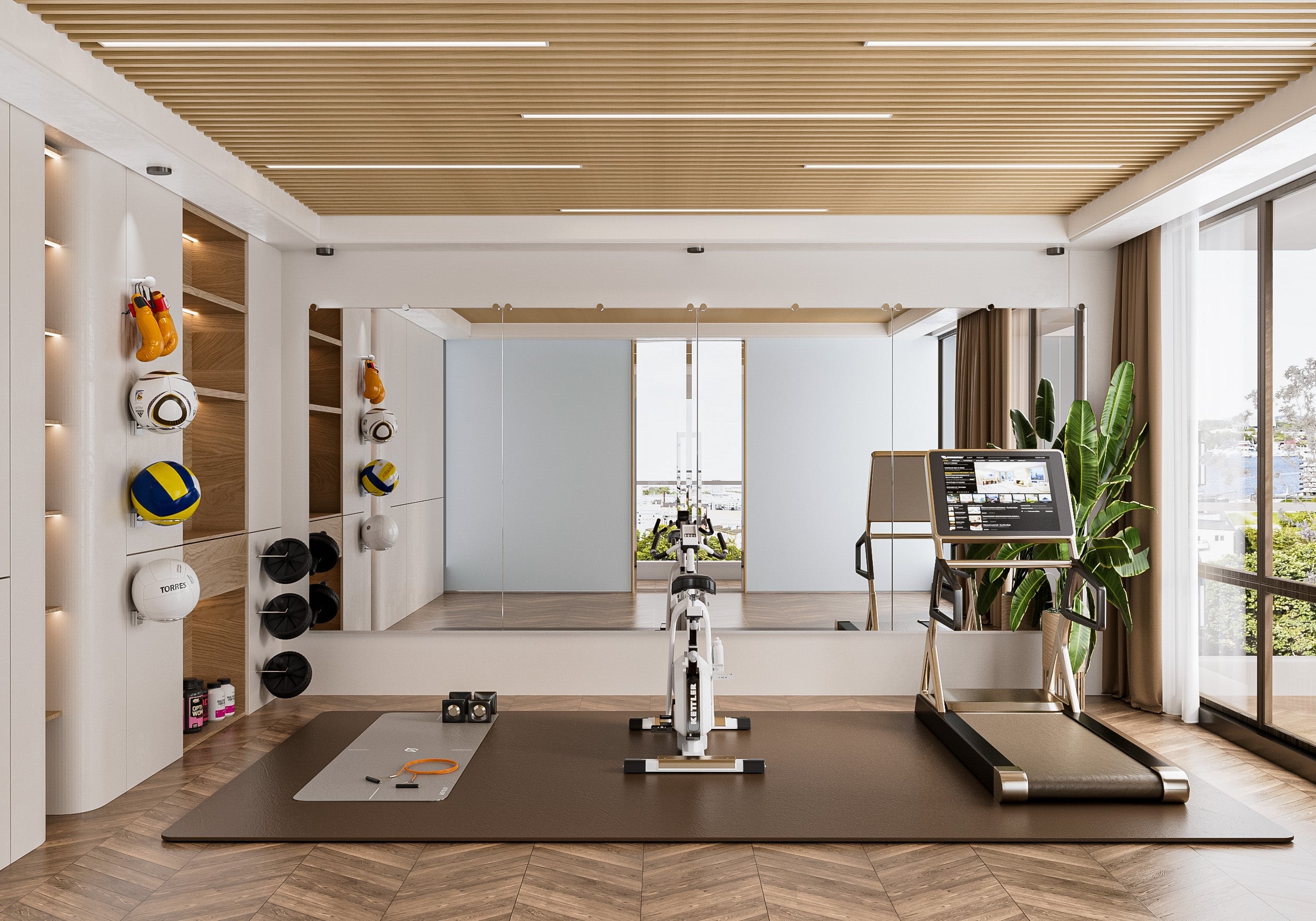 TETOTE Frameless Fitness Mirror – Available in 6 Sizes for Home