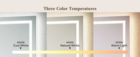 Three color temperatures warm to cool