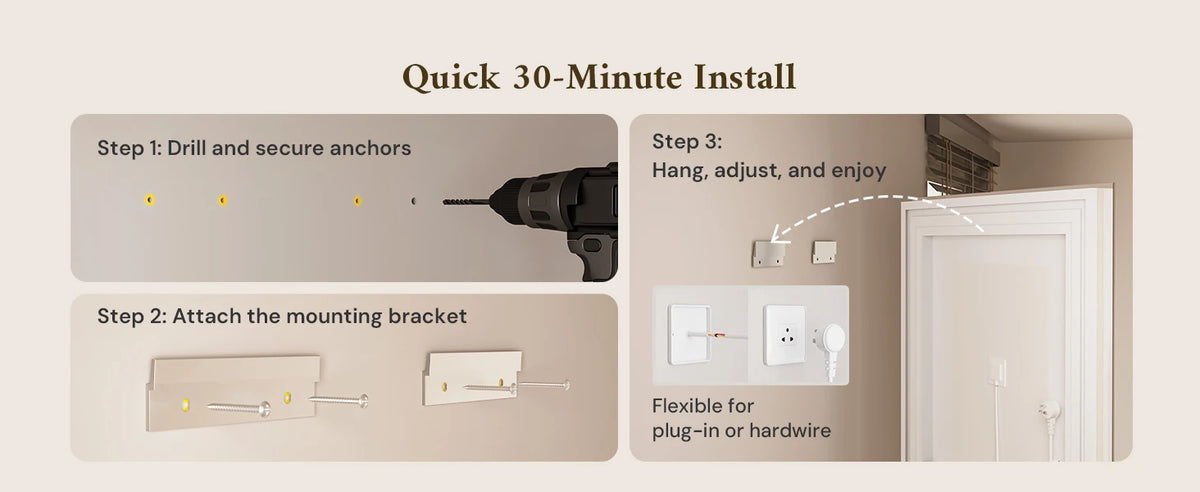 Installation steps for TETOTE 3-Mode Mirror
