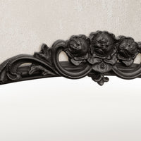 TETOTE Arched Mirror for Vanity Square Corner Bathroom Mirror