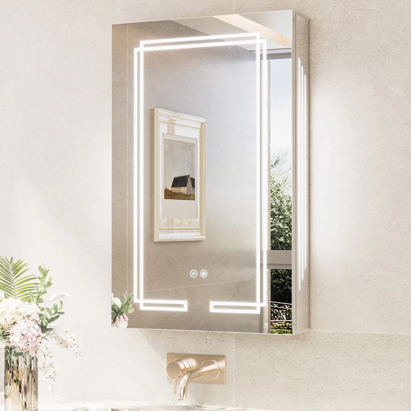 Trio-Lit LED Medicine Cabinet