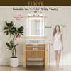 |22x30 inch LED bathroom mirror dimensions, ideal for single-user vanity or compact makeup area
