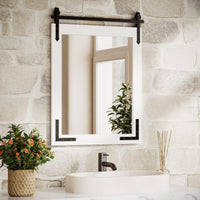 Farmhouse Barn Door Mirror
