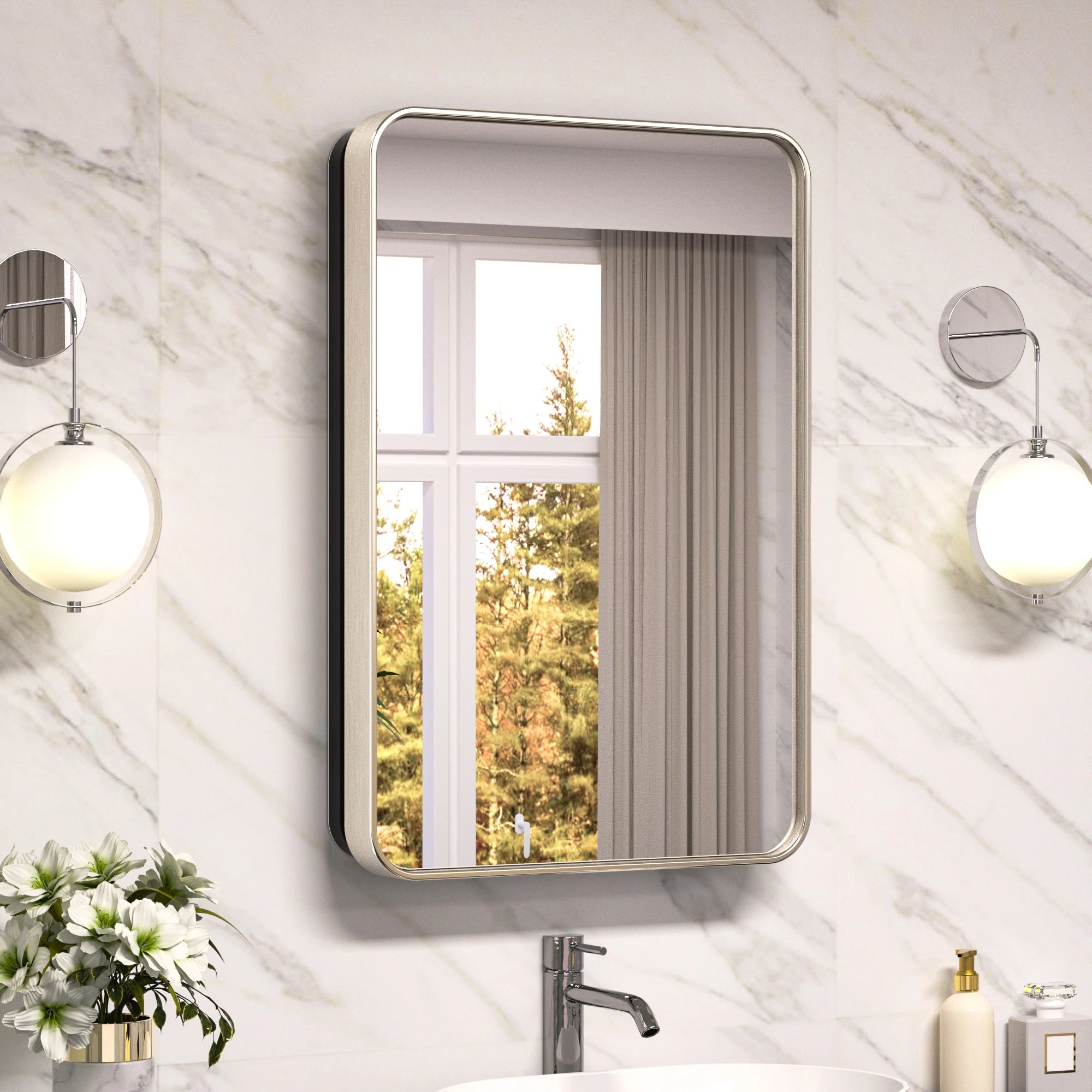 |24x16|Brushed Nickel