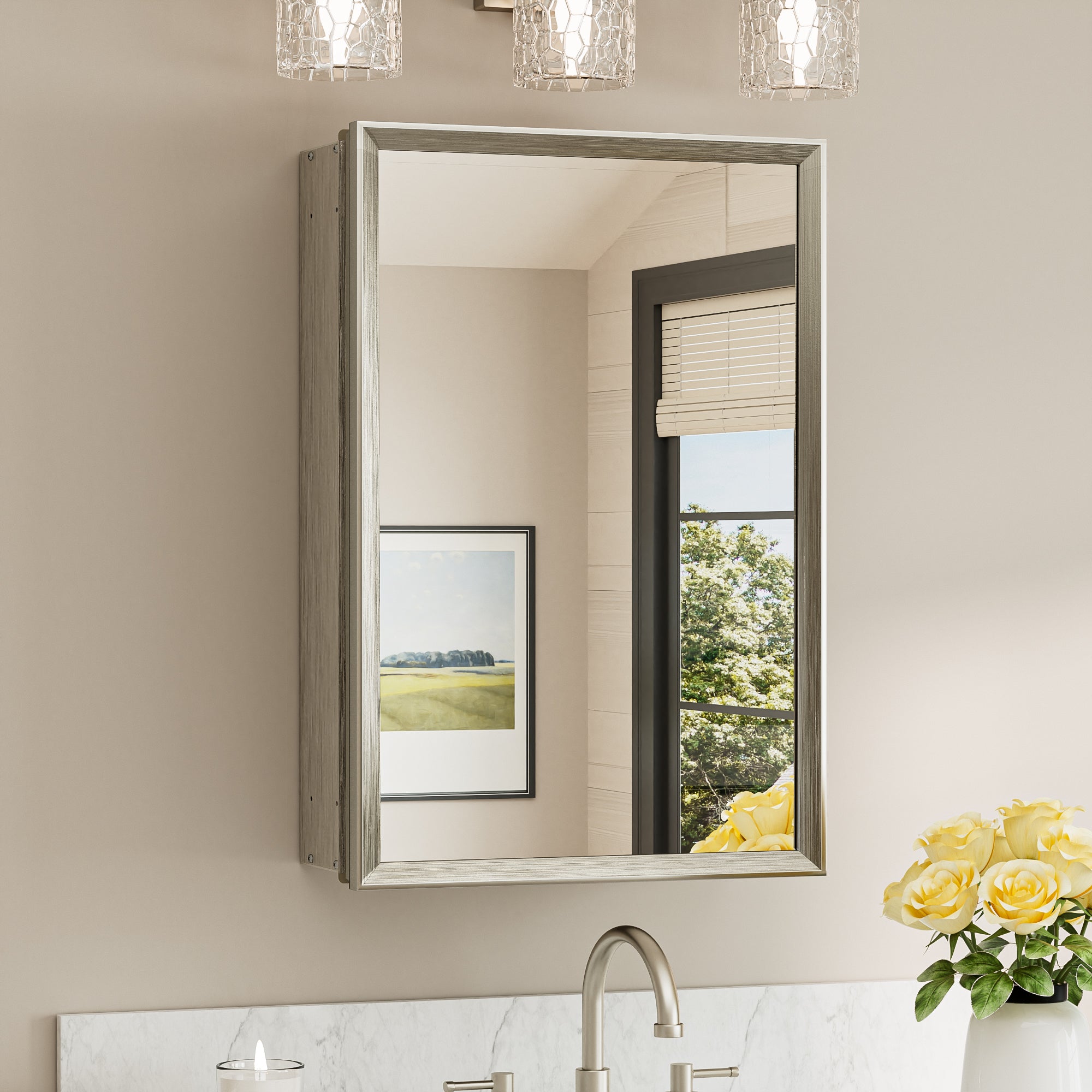 |24x16|Brushed Nickel