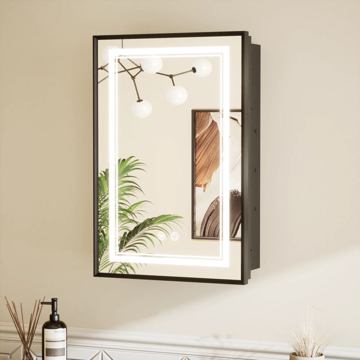 Framed LED Medicine Cabinet