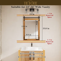 Farmhouse Barn Door Mirror
