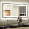Metal Framed Front & Back LED Mirror, Anti-Fog & Dimmable Touch Controls