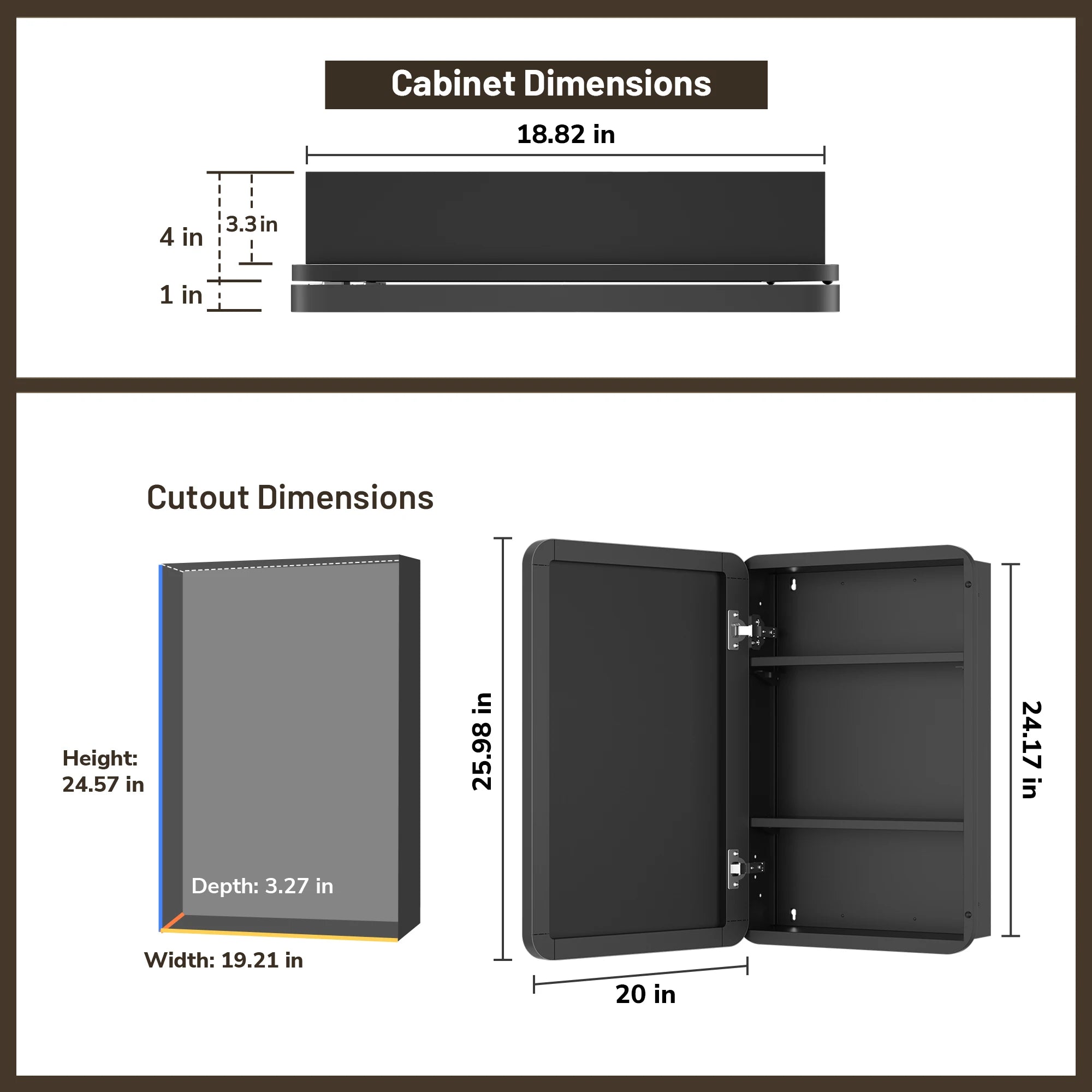 |24x16|Brushed Nickel