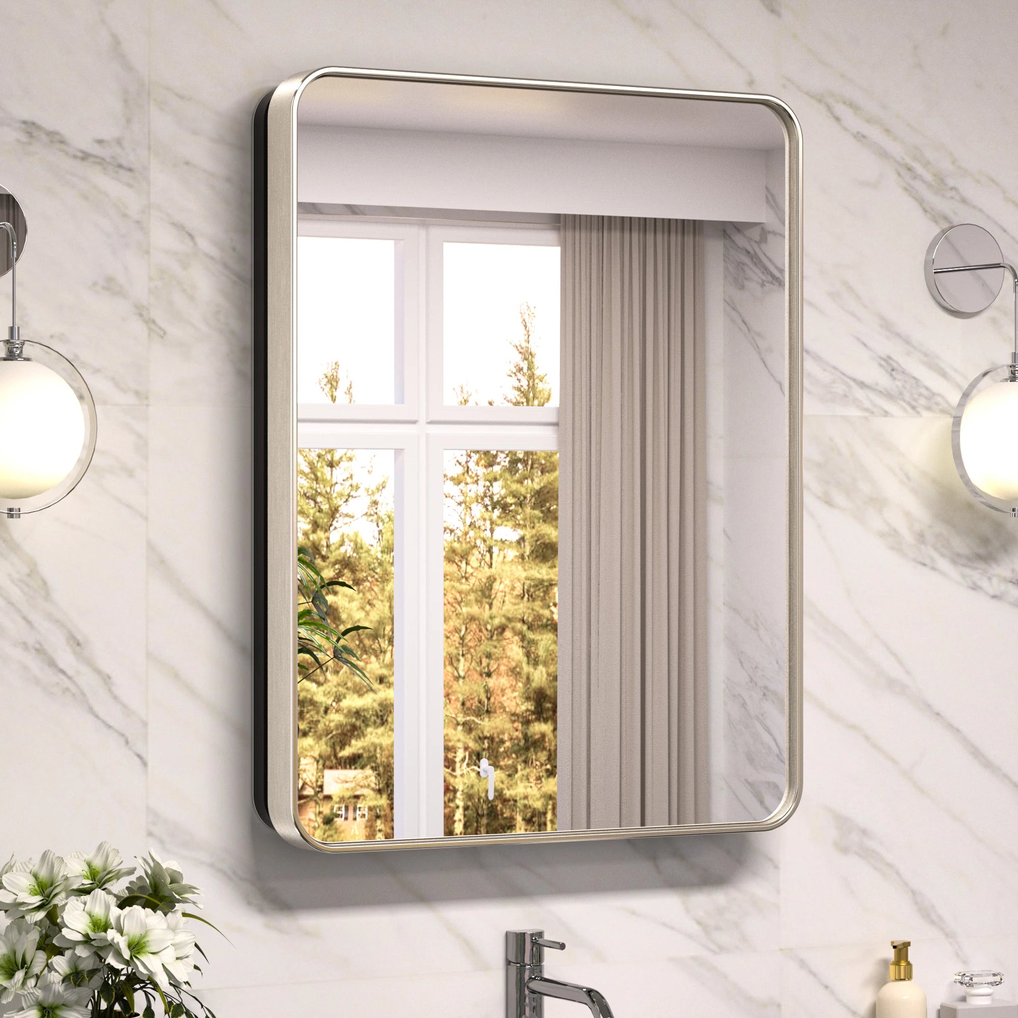 |24x16|Brushed Nickel