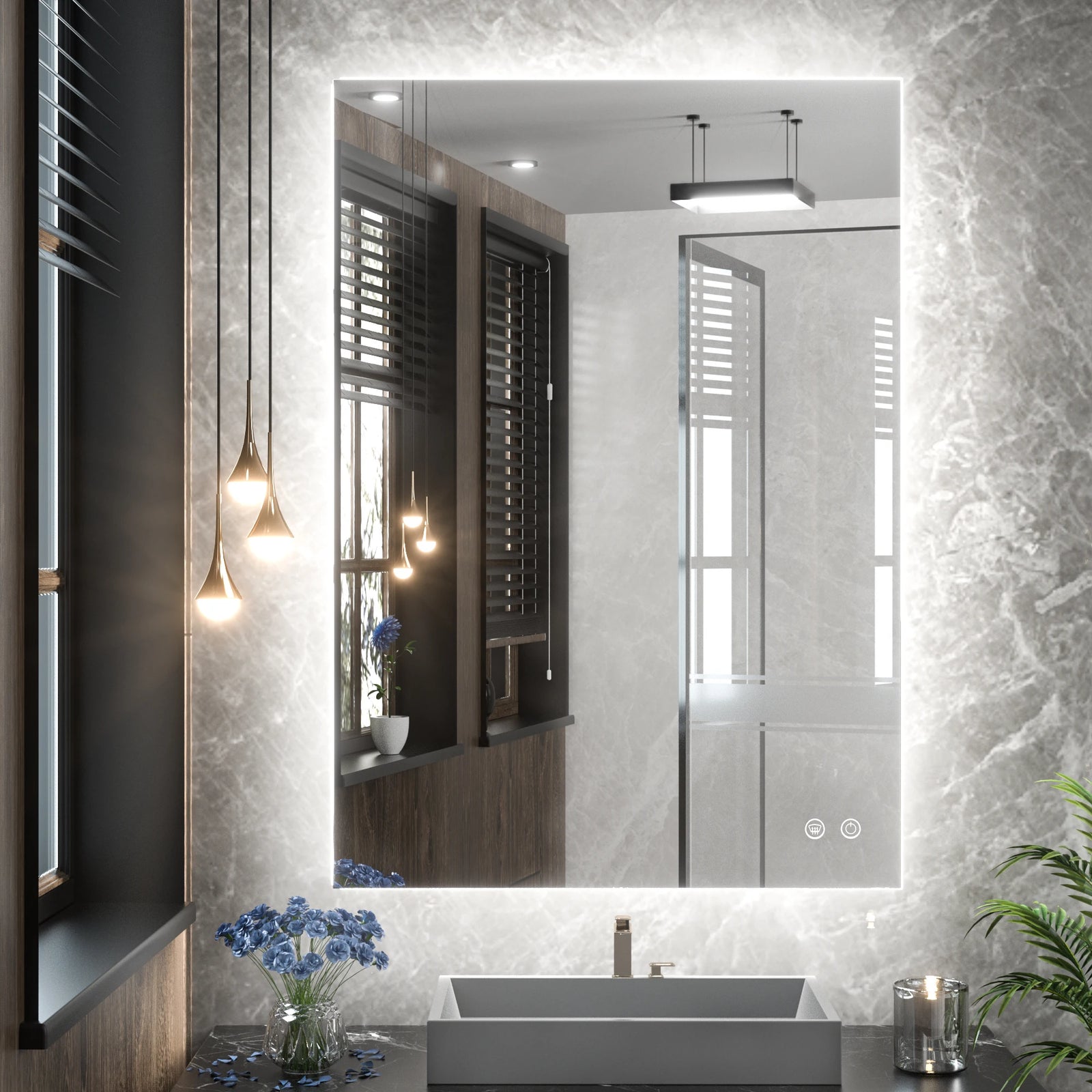 Backlit Bathroom Mirror