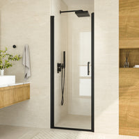 Tetote Frameless Pivot Shower Door – SGCC Tempered Glass, Reversible Mount, Nano-Coating