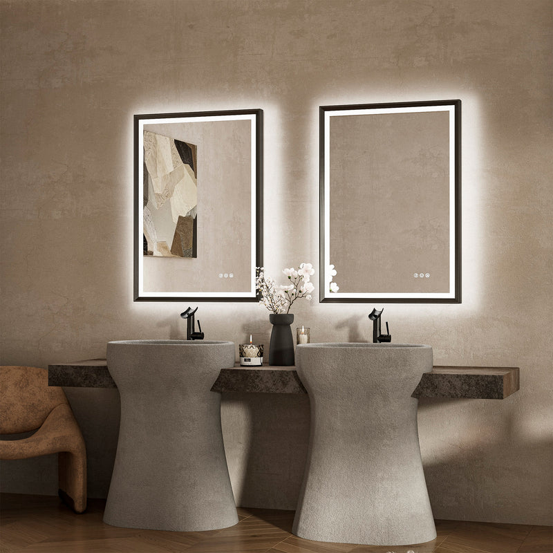 TETOTE Beveled Frame Frontlit & Backlit Mirror