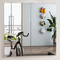 TETOTE Frameless Fitness Mirror Square Square Corner