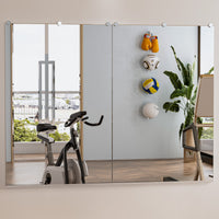 TETOTE Frameless Fitness Mirror Square Square Corner