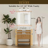 |30x24 inch LED bathroom mirror dimensions, ideal for single-user vanity or compact makeup area