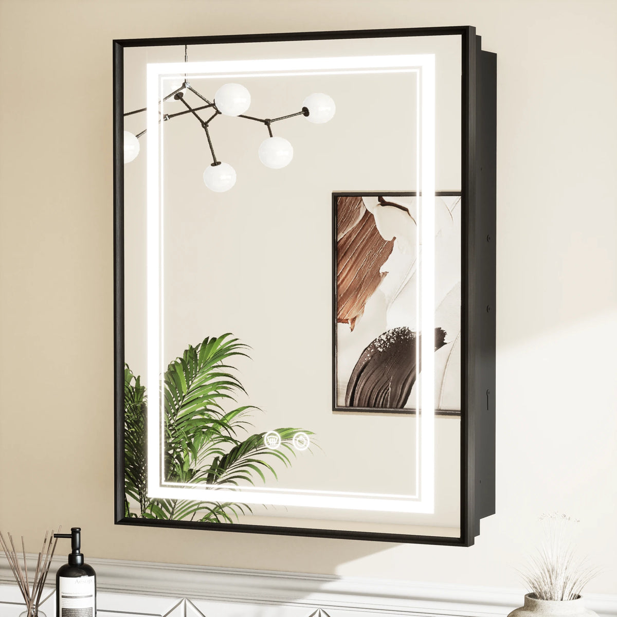 Framed LED Medicine Cabinet, 24x30 size