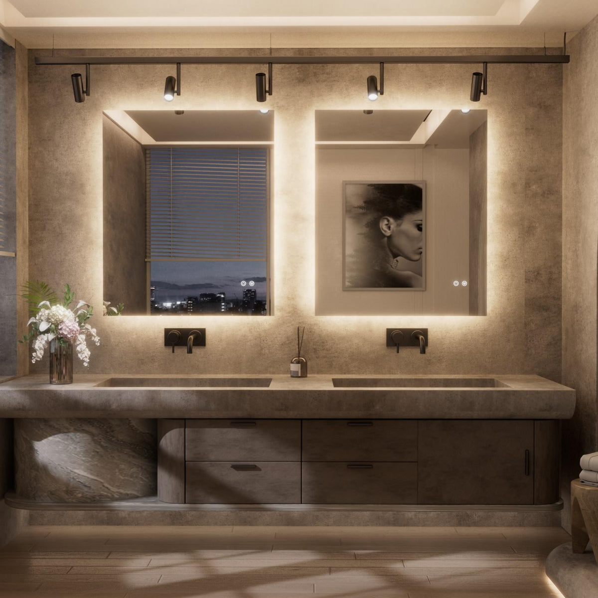 Backlit Bathroom Mirror