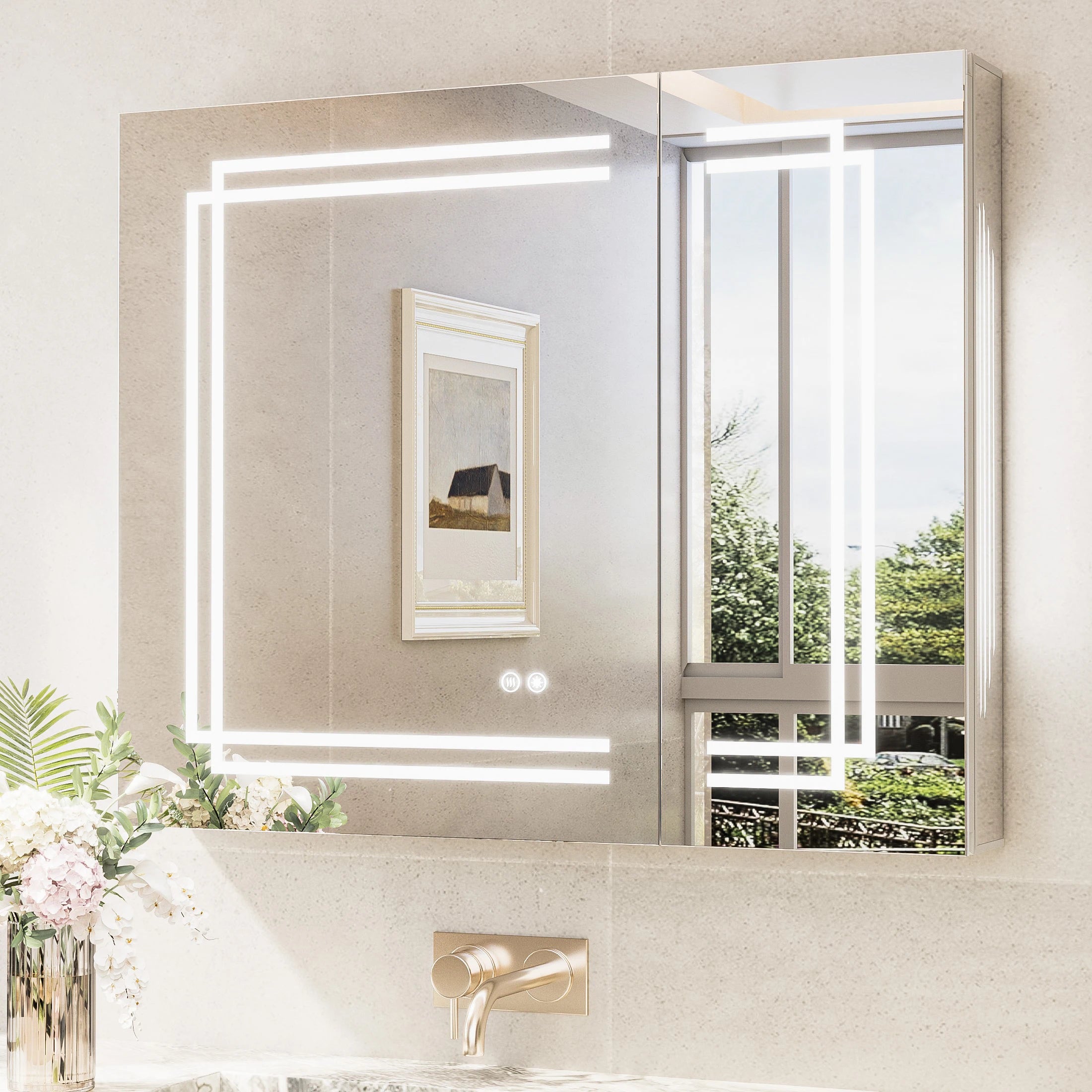 Trio-Lit LED Medicine Cabinet