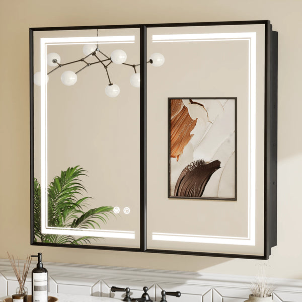 Framed LED Medicine Cabinet