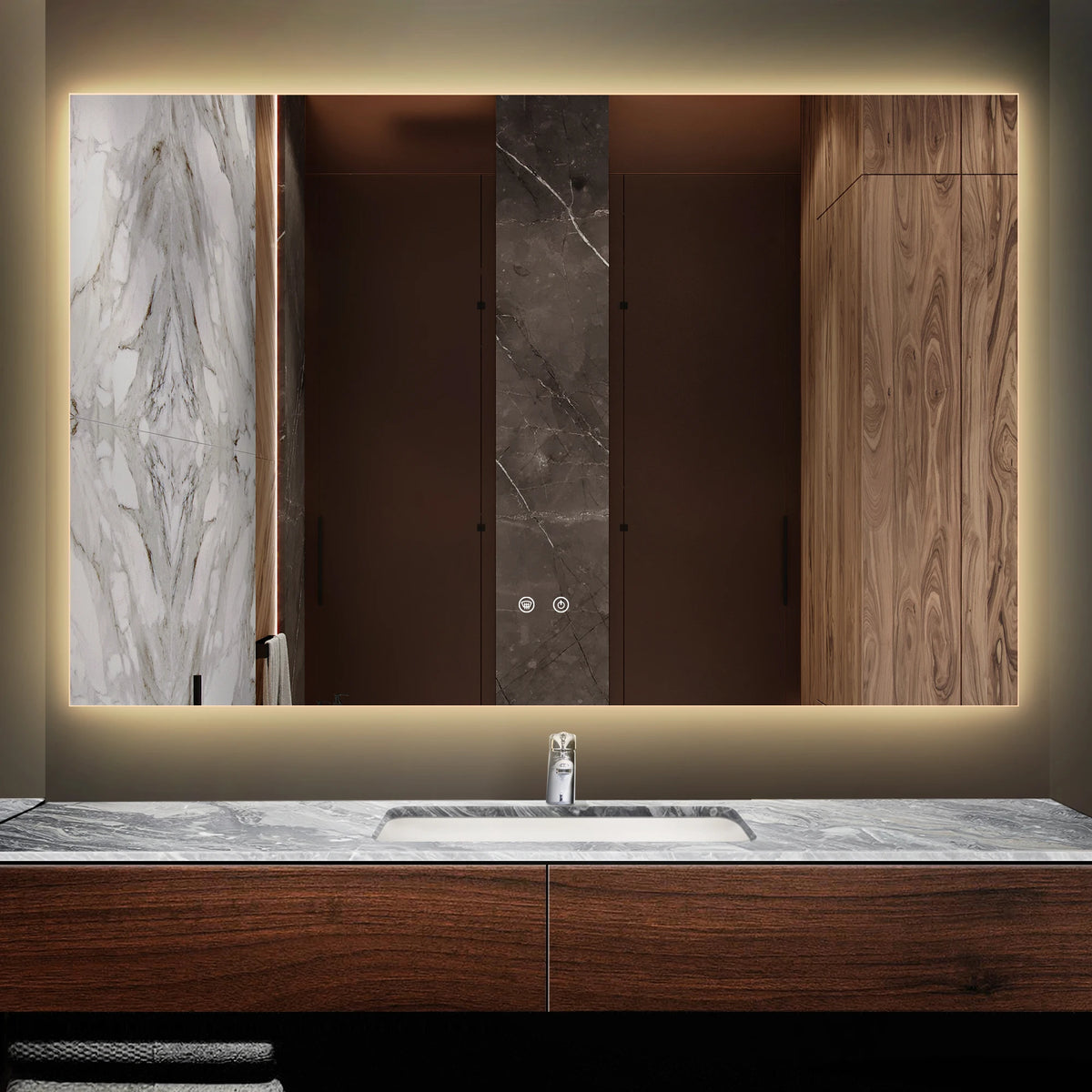 Backlit Bathroom Mirror