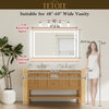 |30x48 inch LED bathroom mirror dimensions, designed for large bathrooms, double vanities, and luxury lighting coverage
