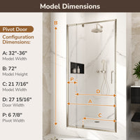 |32-36x72|Brushed Nickel