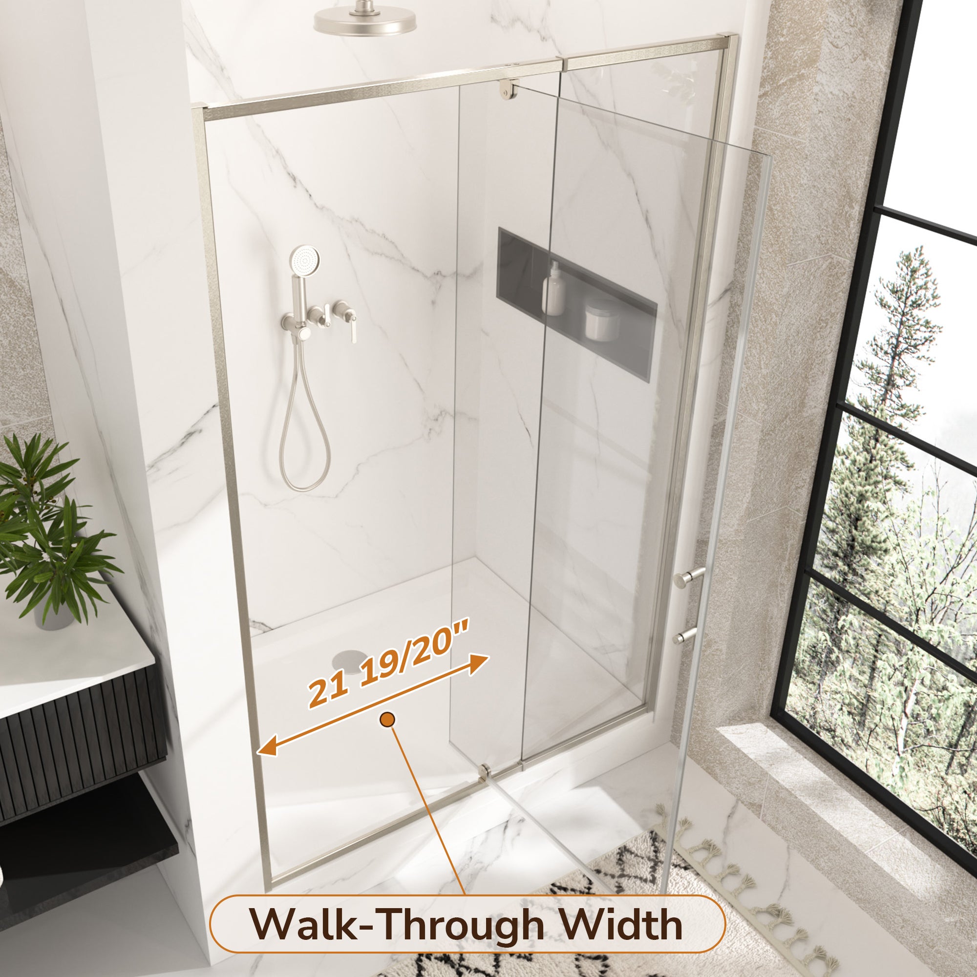 |32-36x72|Brushed Nickel