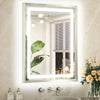 Metal Framed Front & Back LED Mirror, Anti-Fog & Dimmable Touch Controls