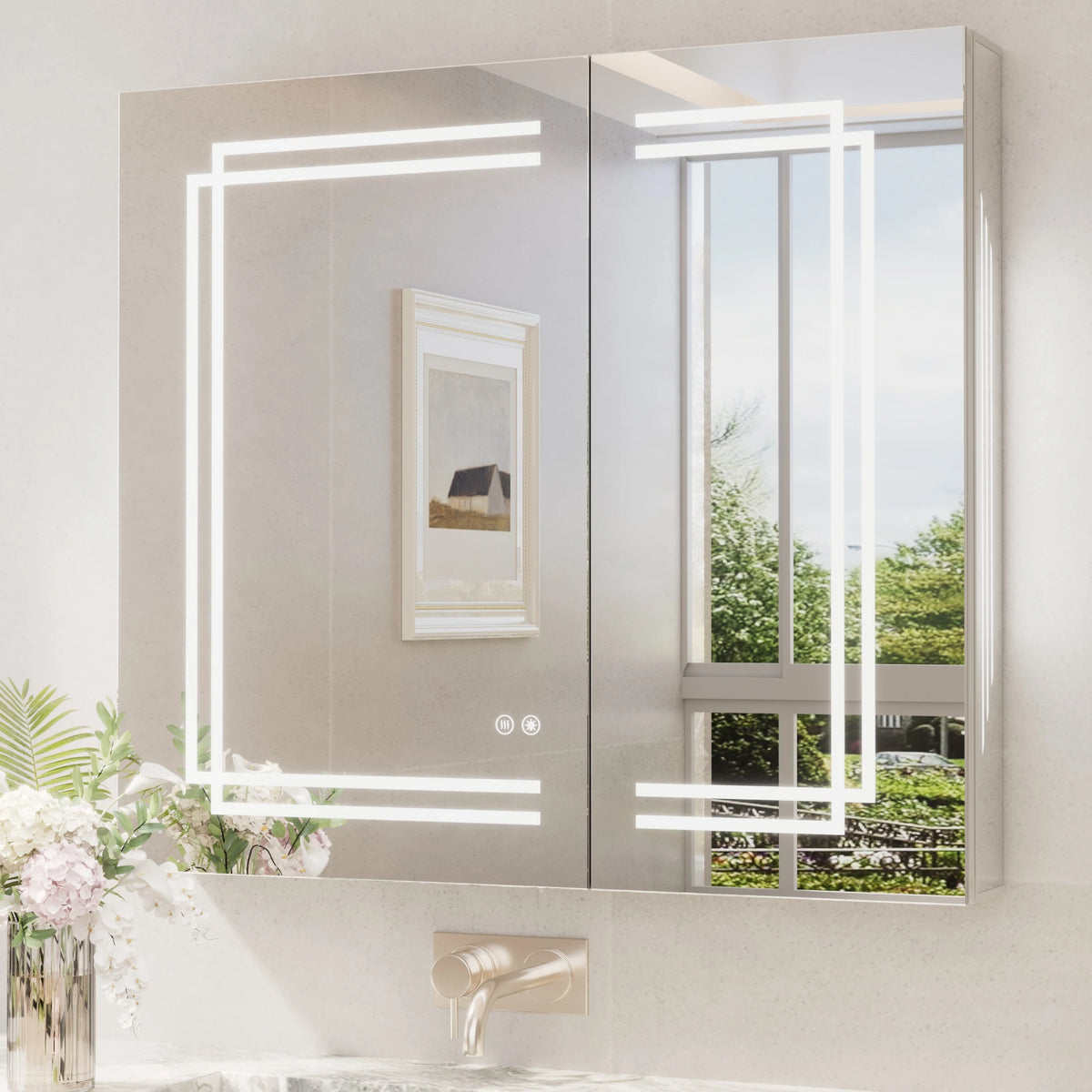Trio-Lit LED Medicine Cabinet