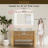 |32x40 inch LED bathroom mirror dimensions, perfect for standard bathroom setup, fits single or double sink vanities