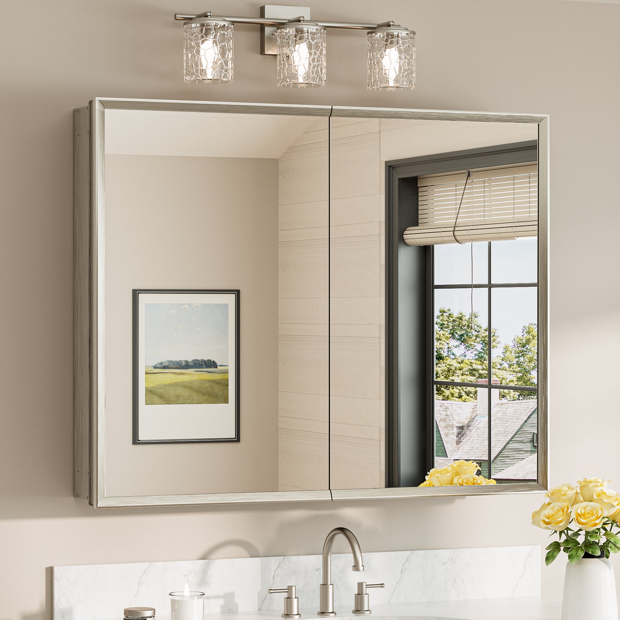 |32x40|Brushed Nickel