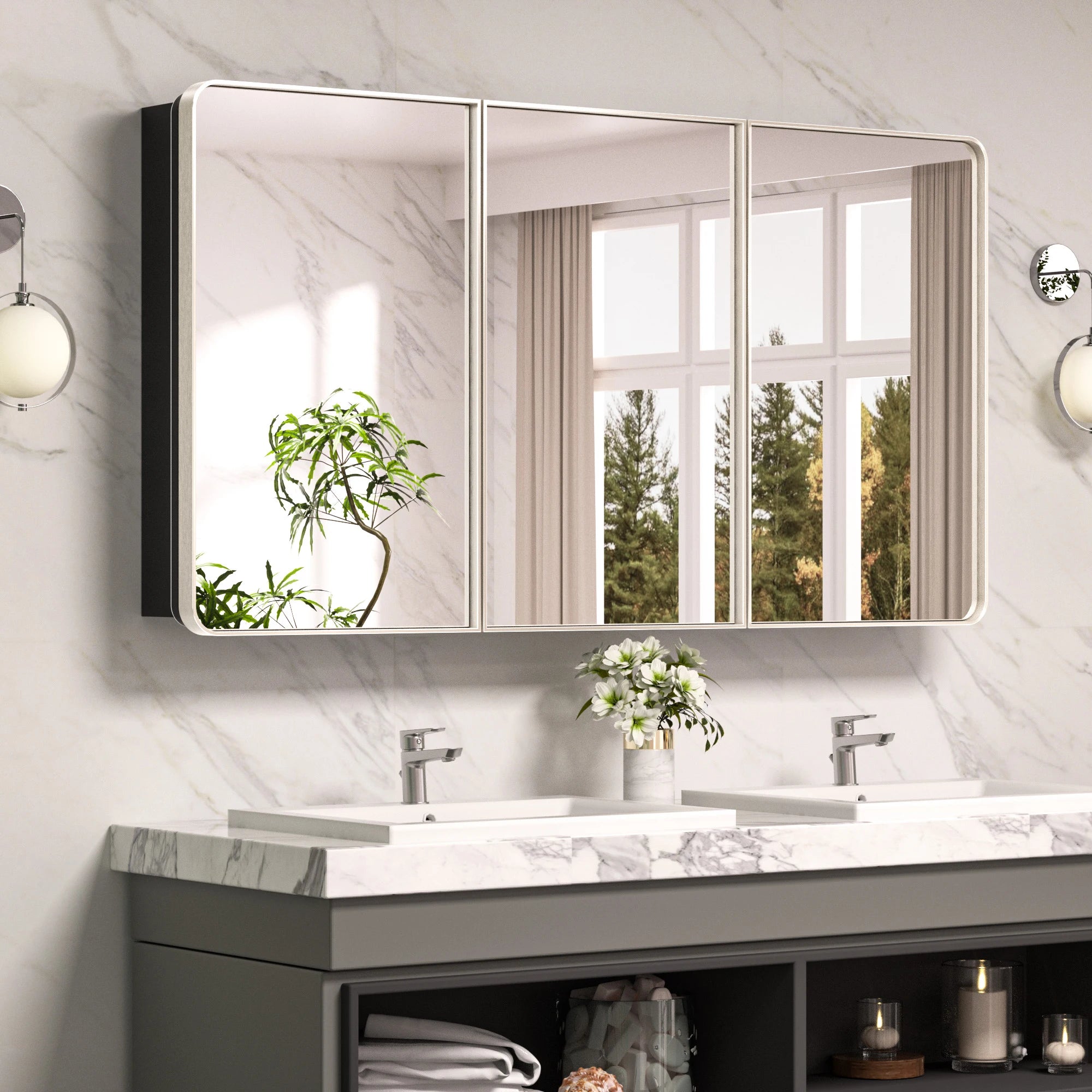 |32x60|Brushed Nickel