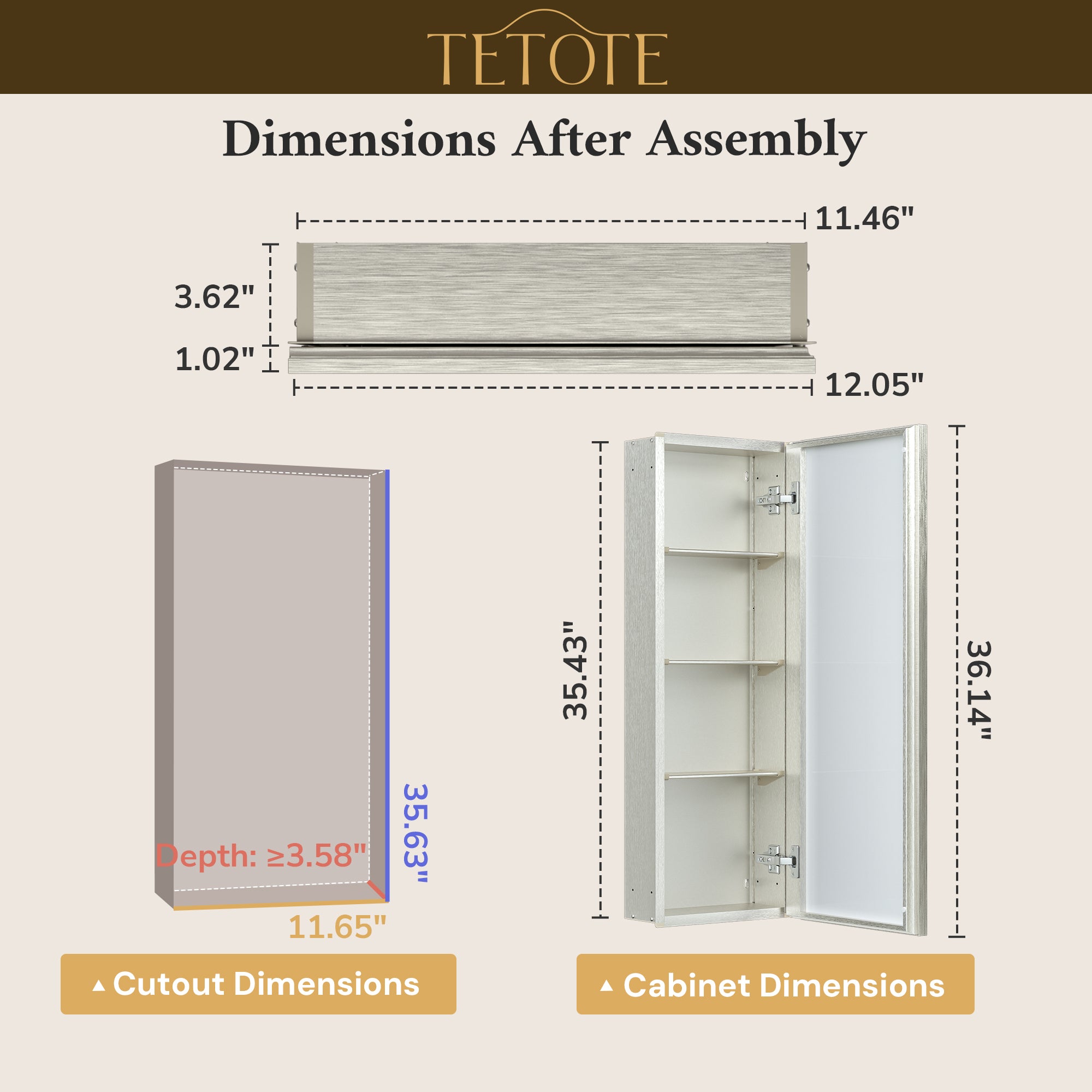 |36x12|Brushed Nickel