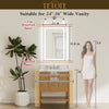 |36x24 inch LED bathroom mirror dimensions, perfect for standard bathroom setup, fits single or double sink vanities