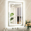 Metal Framed Front & Back LED Mirror, Anti-Fog & Dimmable Touch Controls