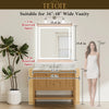 |36x36 inch LED bathroom mirror dimensions, perfect for standard bathroom setup, fits single or double sink vanities