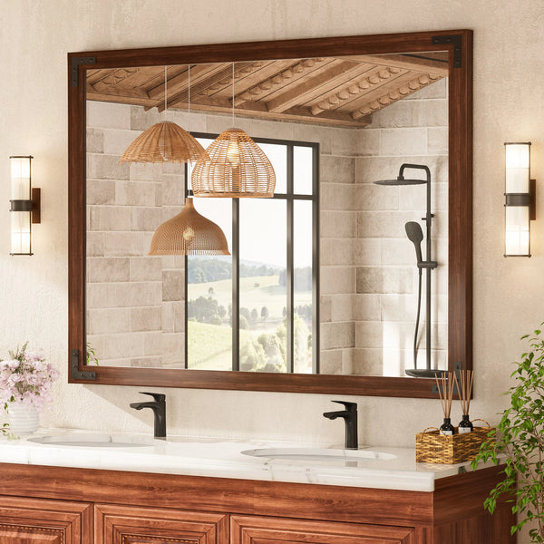 Farmhouse Wood Framed Mirror