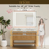 |36x48 inch LED bathroom mirror dimensions, designed for large bathrooms, double vanities, and luxury lighting coverage